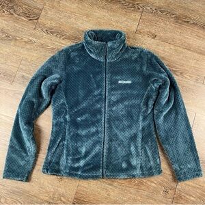 Columbia Beech Forest Full Zip Fleece Jacket teal size Large